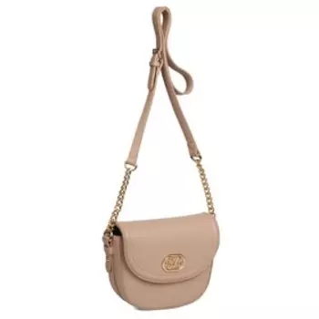 Сумка мессенджер, отдел на клапане, цвет песочный 15х20х7см