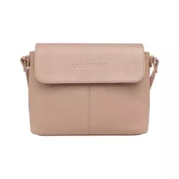 Сумка мессенджер, отдел на клапане, цвет пудра