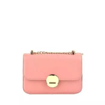 Сумка мессенджер, отдел на клапане, цвет розовый