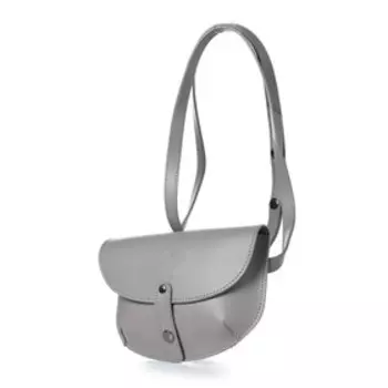 Сумка мессенджер, отдел на клапане, цвет серо-бежевый 18,5х12,5х5,5см