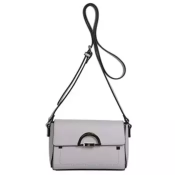 Сумка мессенджер, отдел на клапане, цвет серый 15х20х5см