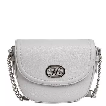 Сумка мессенджер, отдел на клапане, цвет серый 15х20х7см