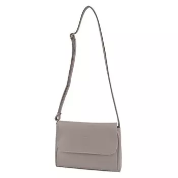 Сумка мессенджер, отдел на клапане, цвет серый 21х26х7см