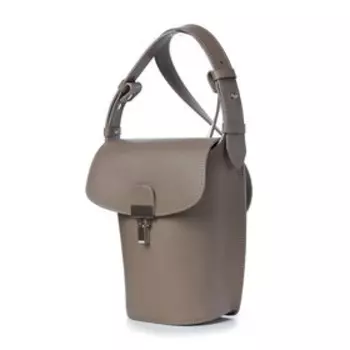 Сумка мессенджер, отдел на клапане, цвет темно-бежевый 17,5х22х8,5см