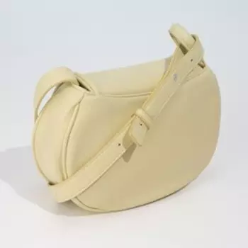 Сумка-мессенджер на клапане, длинный ремень, цвет жёлтый