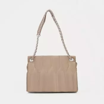 Сумка-мессенджер на молнии, цвет бежевый