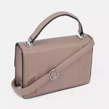 Сумка-мессенджер на молнии, наружный карман, цвет розовый