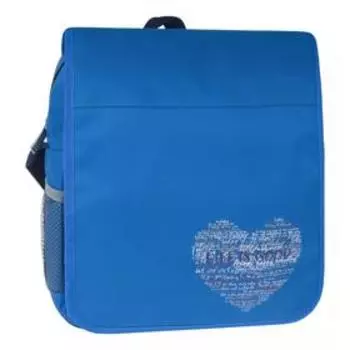 Сумка молодежная, клапан, цвет голубой 310x330x100