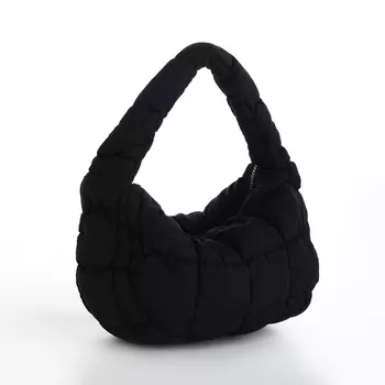 Сумка молодёжная на молнии, цвет чёрный