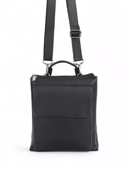 Сумка мужская на молнии, чёрная