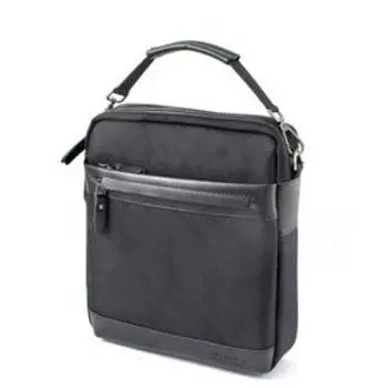 Сумка мужская на молнии, цвет черный