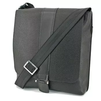 Сумка мужская ВМ008-00140, цвет Черный, натуральная кожа, 25х7х27 см