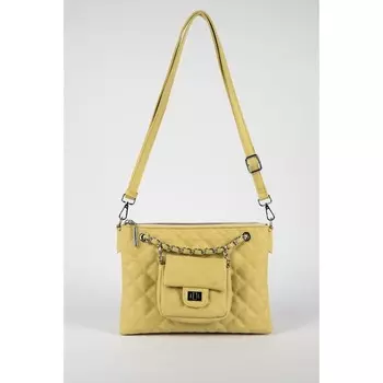 Сумка кросс-боди на молнии LUDOR, цвет жёлтый