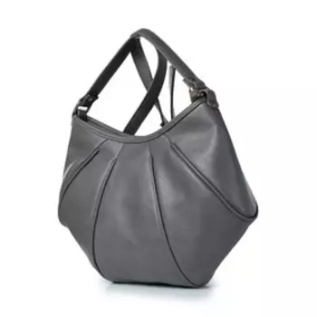 Сумка на длинном ремне, отдел на молнии, цвет серый 36,5х25х9см