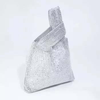 Сумка-клатч на магните, цвет серый