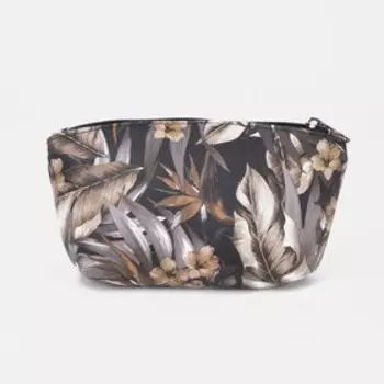 Косметичка на молнии, цвет коричневый