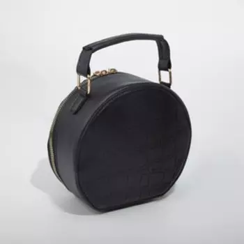 Сумка на молнии, цвет чёрный