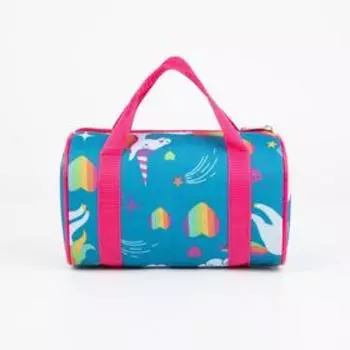 Сумка на молнии, цвет голубой