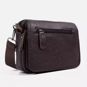 Сумка на молнии, цвет коричневый