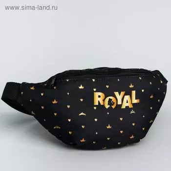 Сумка на пояс Princess, 25613, отд на молнии, без подклада, черный