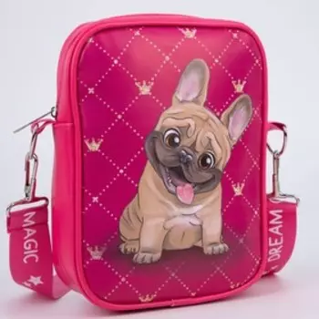 Сумка на ремешке детская для девочки «Собачка»,15521