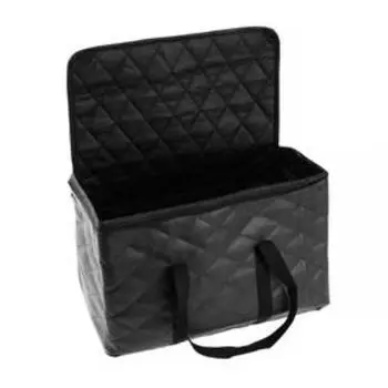 Сумка-органайзер автомобильная, экокожа, ромб, черный 352124 см