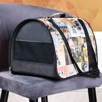 Сумка - переноска для животных с принтом, 4628.530 см микс