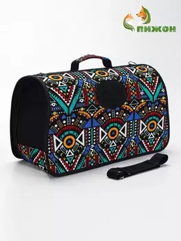 Сумка - переноска для животных "Иллюзия", размер L, 53 х 21 х 29 см