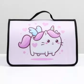 Сумка-переноска для животных каркасная "Кошка-единорожка" 45х25х30 см