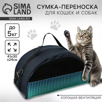 Сумка - переноска «Огни», полукруг, 41х23х20 см