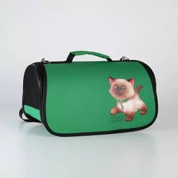 Сумка - переноска раскладная, каркасная «Лучший друг» 36x18x24 см