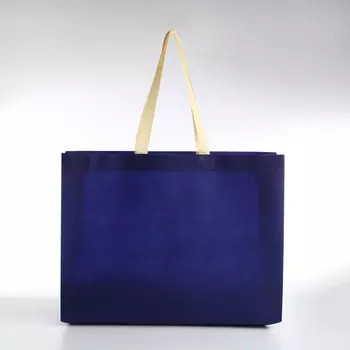 Сумка пляжная без застёжки, цвет синий