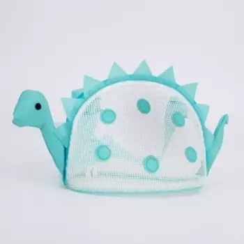 Сумка пляжная "Динозаврик", 28*18*1см, для песочницы, голубой цвет