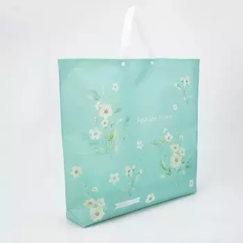 Сумка пляжная на кнопках, цвет голубой