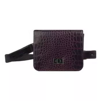 Сумка поясная, бордовый, 160x130x50