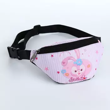 Сумка поясная детская на молнии, «Выбражулька», цвет сиреневый