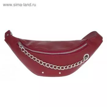 Сумка поясная, гранат, 310x130x50