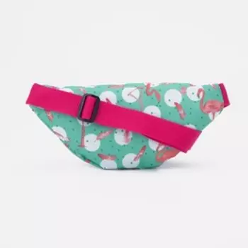 Сумка поясная на молнии, цвет бирюзовый