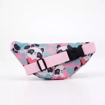 Сумка поясная на молнии, цвет розовый