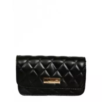 Сумка поясная, отдел на клапане, цвет черный 19х12х5см