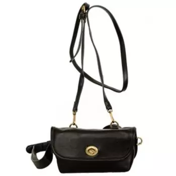 Сумка поясная, отдел на клапане, цвет Черный 20х10х6см