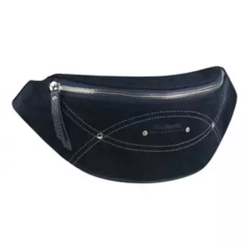 Сумка поясная, отдел на молнии, цвет черный 27х12х5см