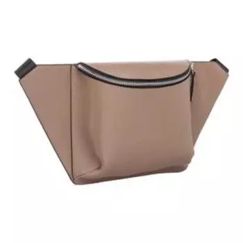 Сумка поясная, отдел на молнии, цвет капучино
