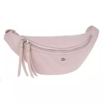 Сумка поясная, отдел на молнии, цвет пудра 35х12х5см