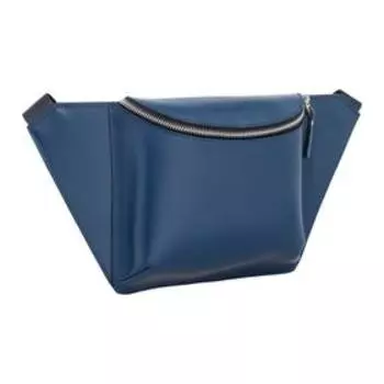 Сумка поясная, отдел на молнии, цвет синий