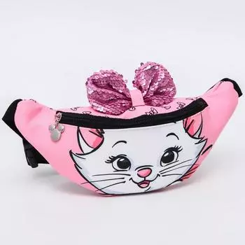 Сумка поясная детская для девочки «Кошечка с бантиком», 25613 см, Коты Аристократы