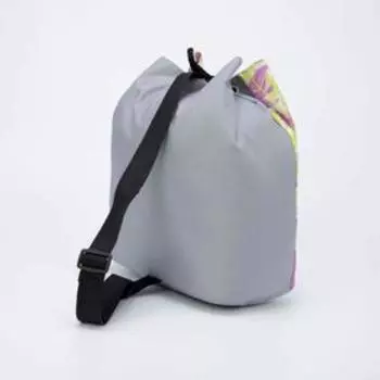 Сумка - рюкзак Beach please на шнуре, без подкладки, серый