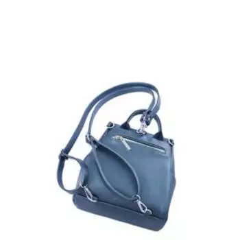 Сумка-рюкзак иск.кожа, молния,цвет синий