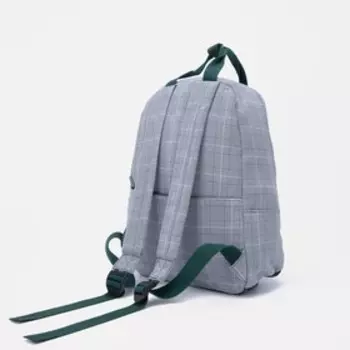 Сумка-рюкзак на молнии, 3 наружных кармана, цвет зелёный