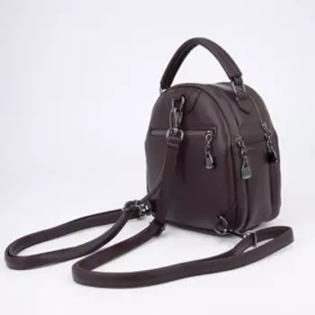 Сумка-рюкзак на молнии, цвет бордовый